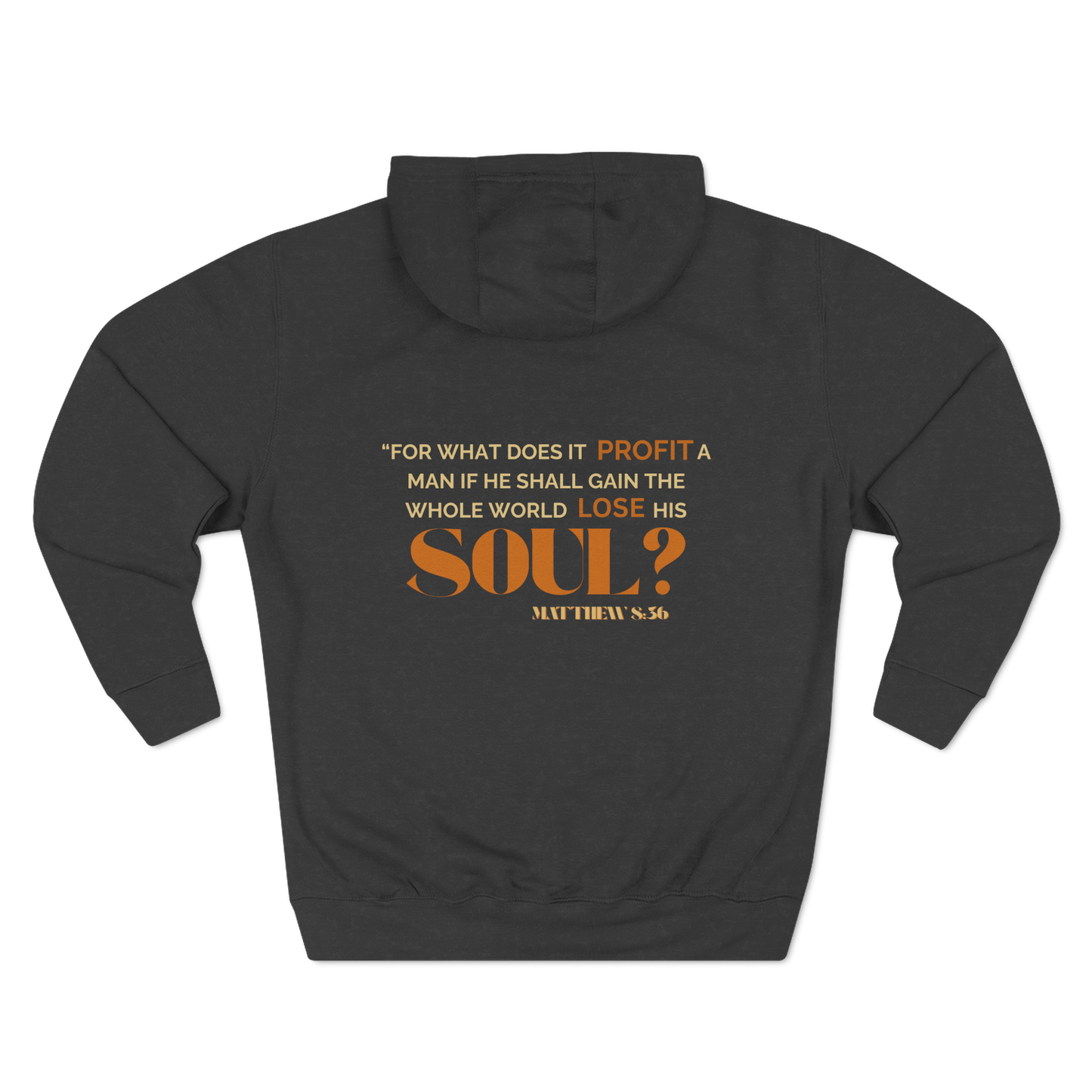 Mark 8:36 Hoodie – Christian Streetwear | Gain the World, Lose Your Soul Graphic Sweatshirt