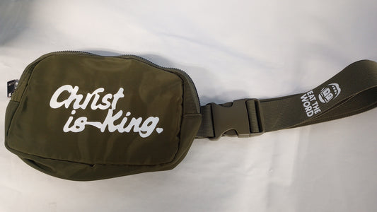 Green "Christ is King" Fashion Sling Belt Bag – Crossbody & Waist Pack | Eat The Word Apparel (Copy)