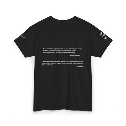 From Death to Life T-Shirt – Empty Tomb Christian Shirt | He Passed Over Me | Resurrection Faith Apparel