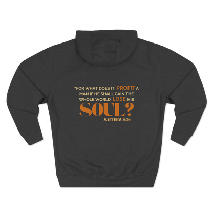 Mark 8:36 Hoodie – Christian Streetwear | Gain the World, Lose Your Soul Graphic Sweatshirt
