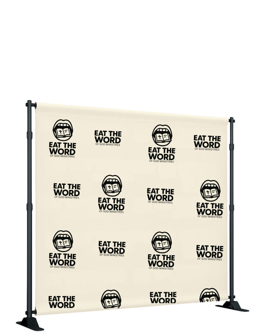 Step and Repeat Backdrop 9 oz. Fabric Banner