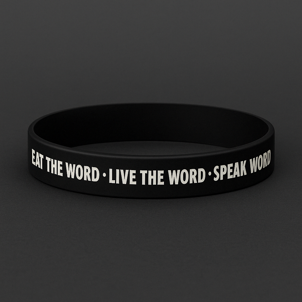 EAT The Word Wristband – Christian Silicone Bracelet | Faith Reminder Accessory