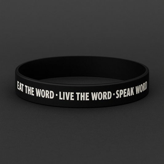 EAT The Word Wristband – Christian Silicone Bracelet | Faith Reminder Accessory