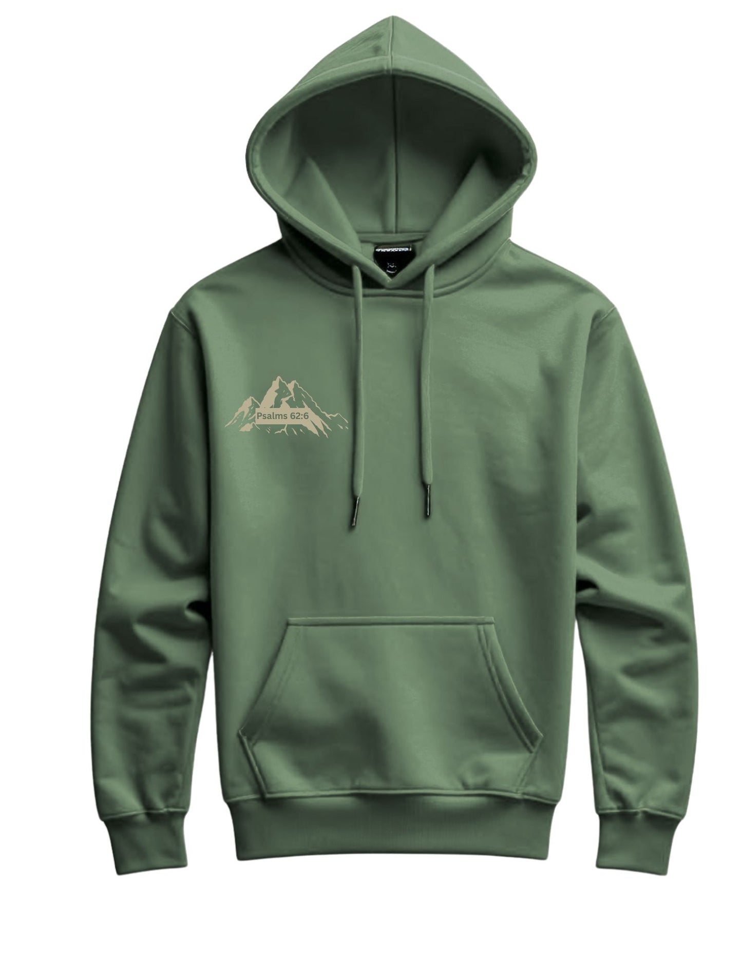 Psalms 62:6 Unisex Christian Hoodie – “He Is My Rock and My Salvation” | Faith Apparel by Eat The Word