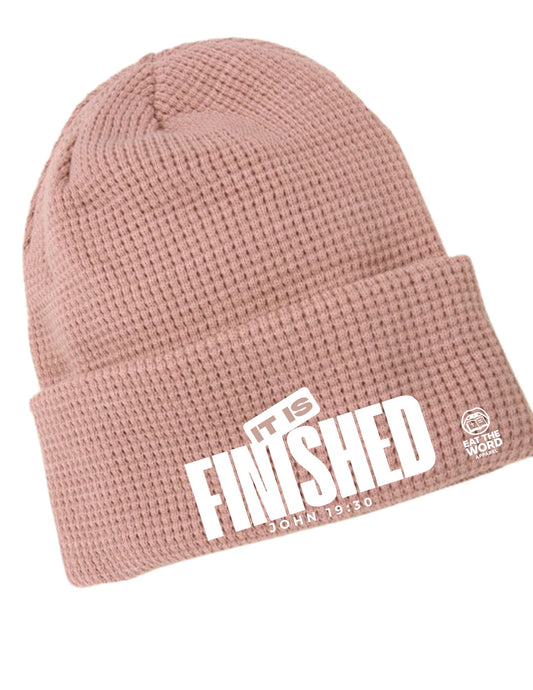 “It Is Finished – John 19:30” Soft Ribbed Knit Beanie