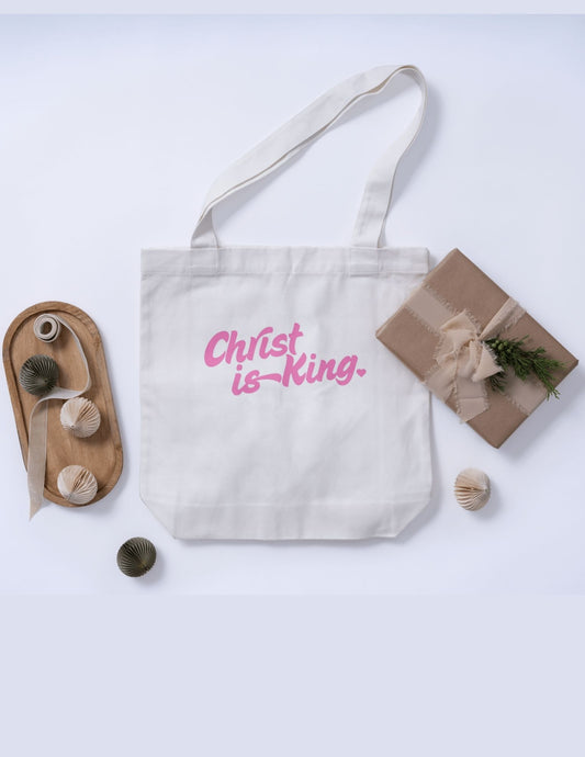 “Christ Is King” Tote Bag – Bold Faith for Everyday Life