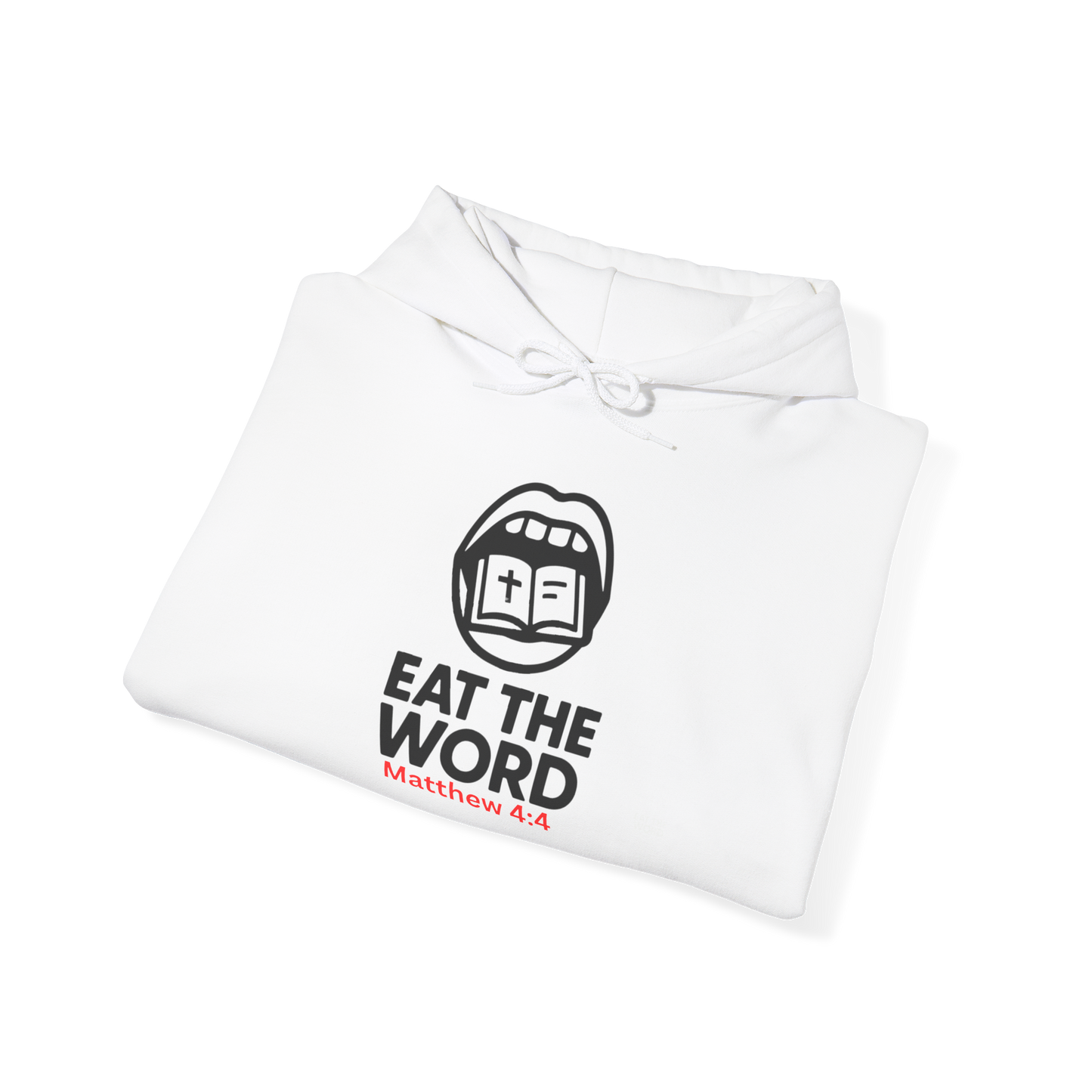 Classic Eat the Word Hoodie – Christian Faith-Based Apparel | Matthew 4:4 Inspired Sweatshirt