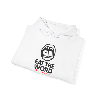 Classic Eat the Word Hoodie – Christian Faith-Based Apparel | Matthew 4:4 Inspired Sweatshirt
