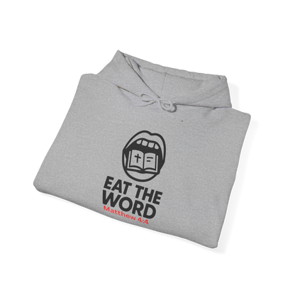 Classic Eat the Word Hoodie – Christian Faith-Based Apparel | Matthew 4:4 Inspired Sweatshirt