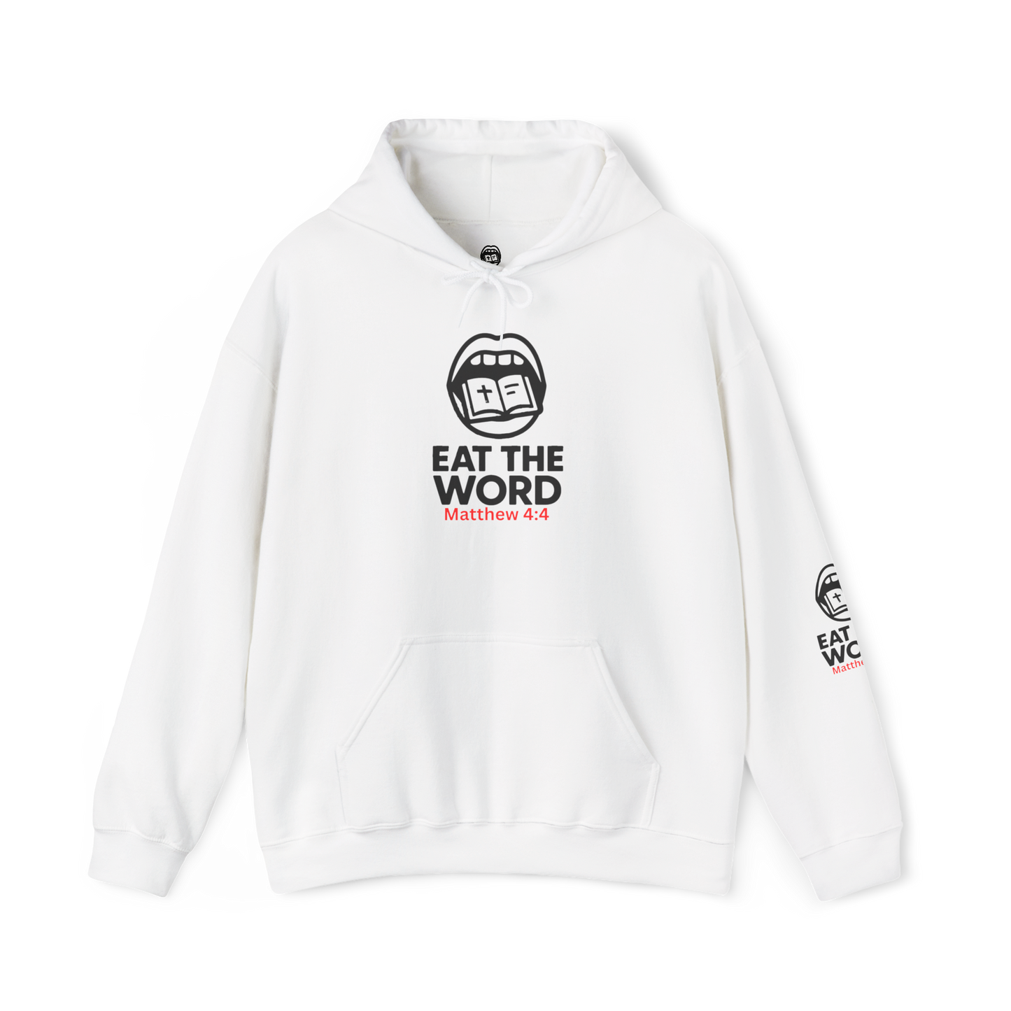 Classic Eat the Word Hoodie – Christian Faith-Based Apparel | Matthew 4:4 Inspired Sweatshirt