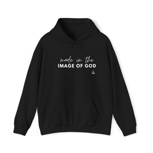 "Made in the Image of God Hoodie | Christian Identity & Faith Apparel"