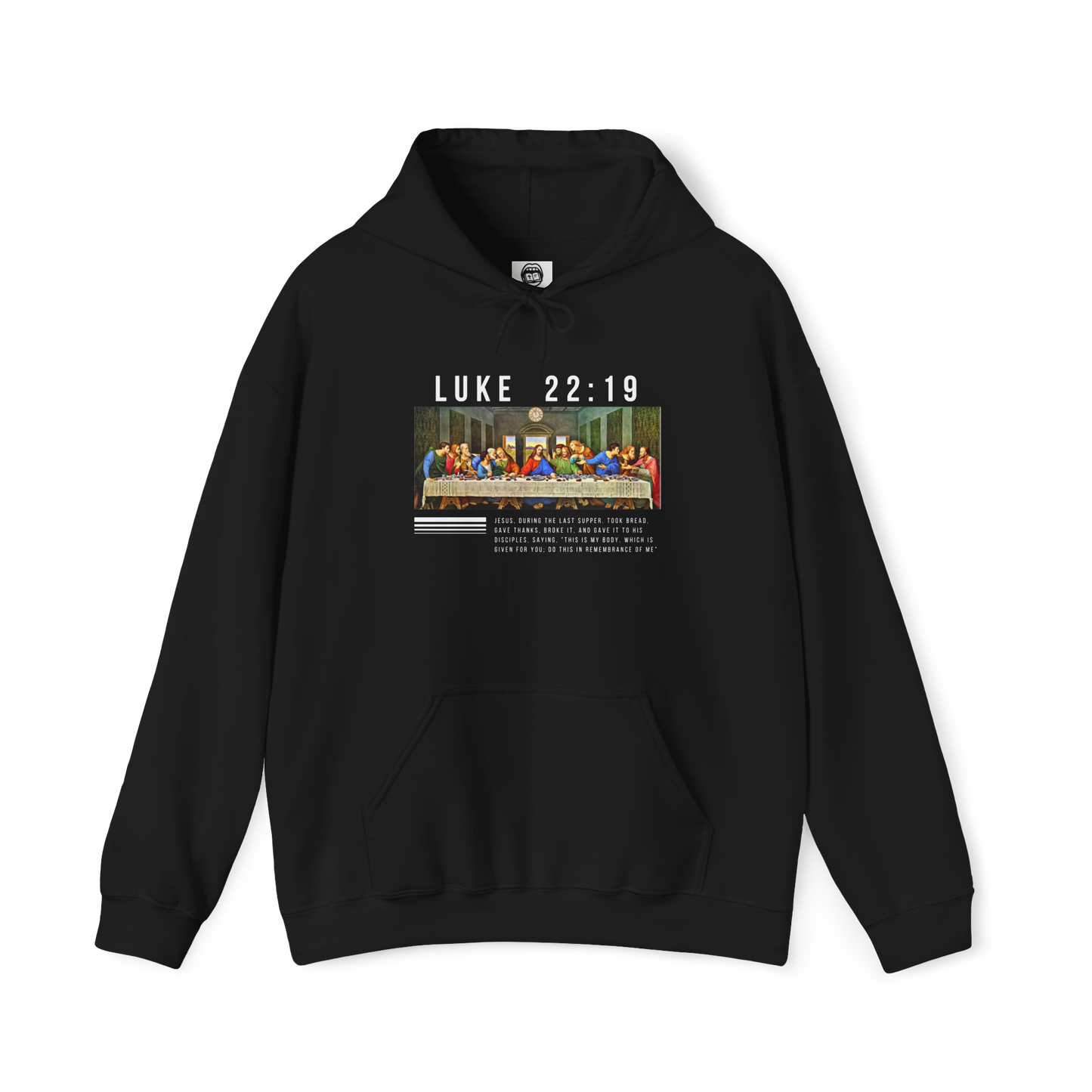 "The Last Supper Hoodie - Luke 22:19 | Faith-Inspired Streetwear"