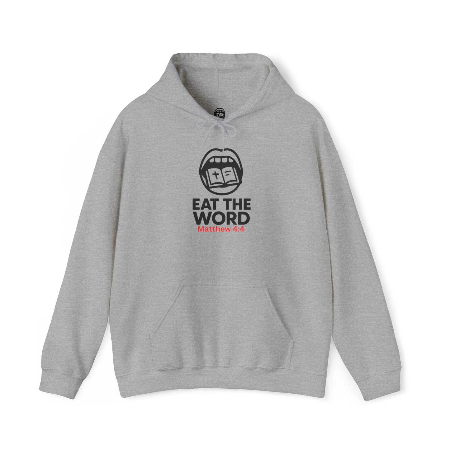Classic Eat the Word Hoodie – Christian Faith-Based Apparel | Matthew 4:4 Inspired Sweatshirt