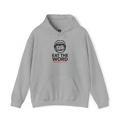 Classic Eat the Word Hoodie – Christian Faith-Based Apparel | Matthew 4:4 Inspired Sweatshirt