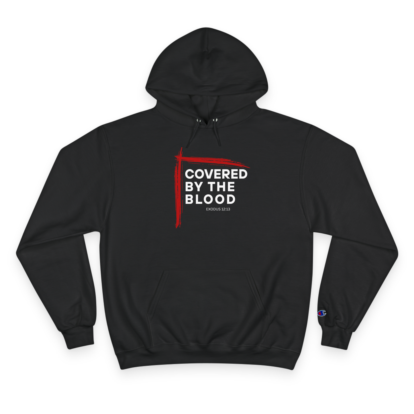Covered by the Blood Hoodie – Christian Passover Hoodie | Exodus 12:13 Scripture Sweatshirt