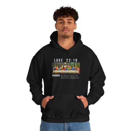 "The Last Supper Hoodie - Luke 22:19 | Faith-Inspired Streetwear"