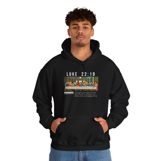 "The Last Supper Hoodie - Luke 22:19 | Faith-Inspired Streetwear"
