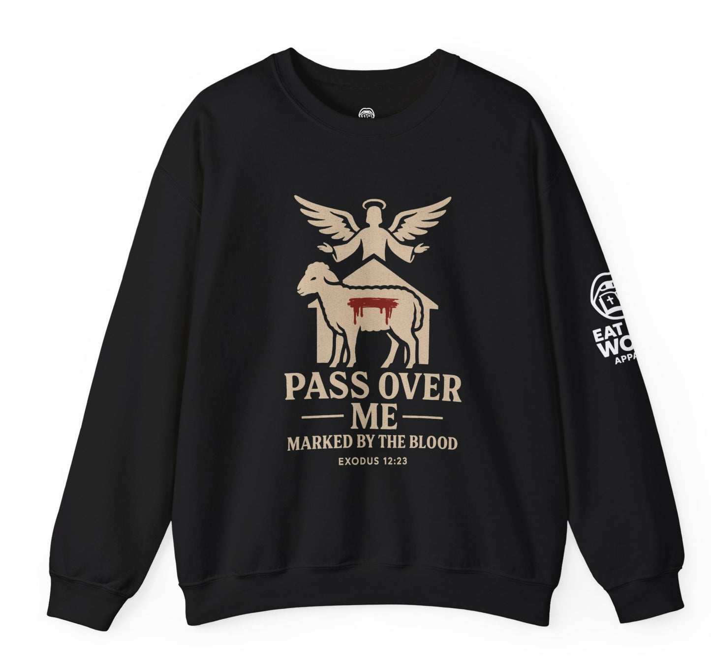 Pass Over Me T-Shirt – Covered by the Blood – Christian Passover Apparel | Eat The Word Apparel