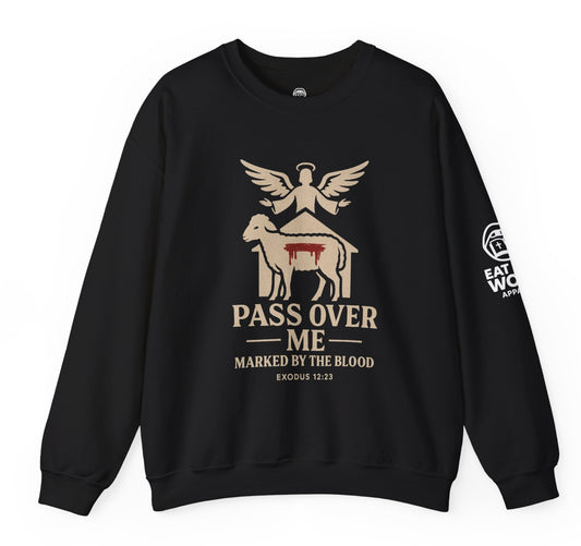 Pass Over Me T-Shirt – Covered by the Blood – Christian Passover Apparel | Eat The Word Apparel