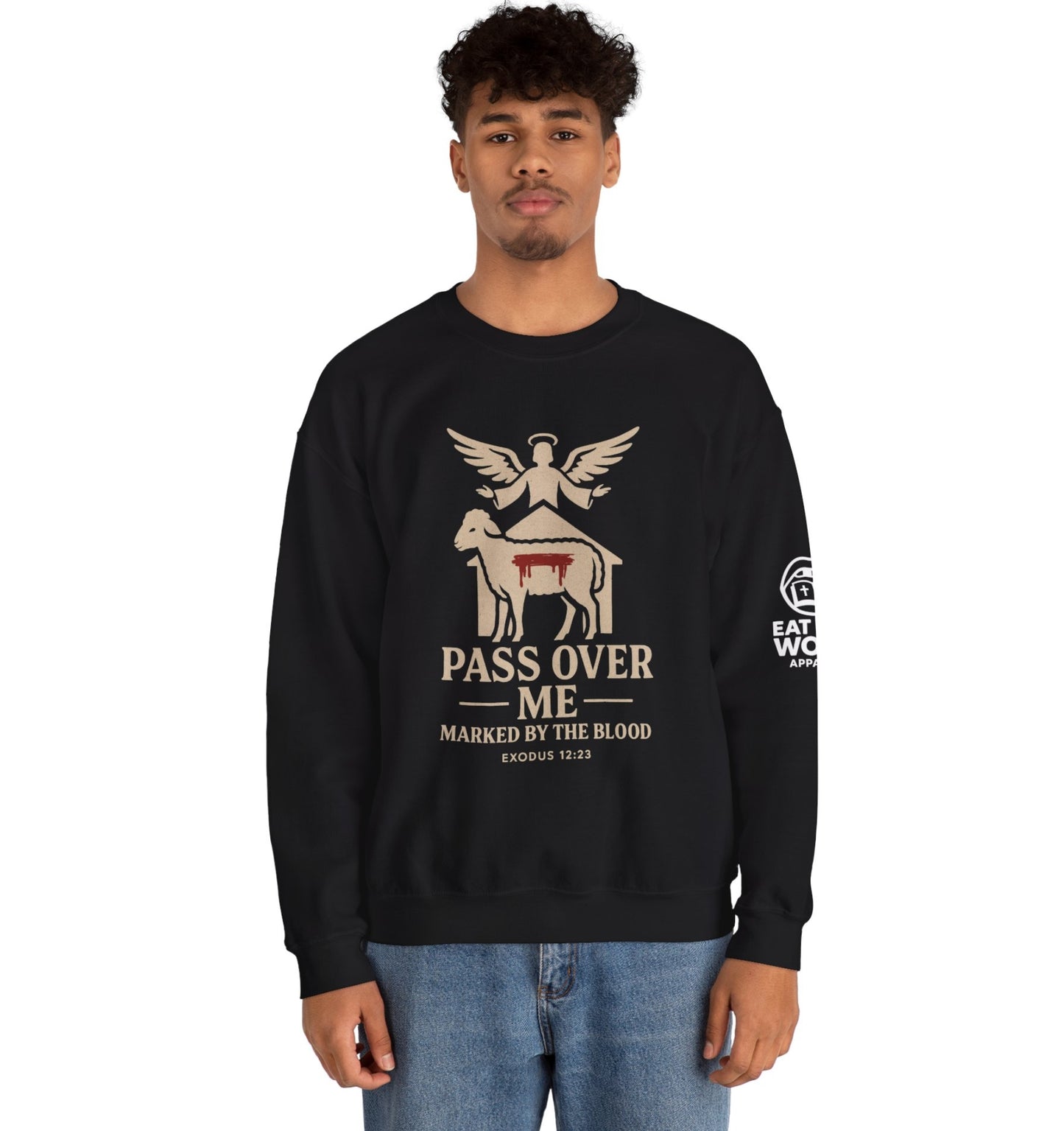 Pass Over Me T-Shirt – Covered by the Blood – Christian Passover Apparel | Eat The Word Apparel