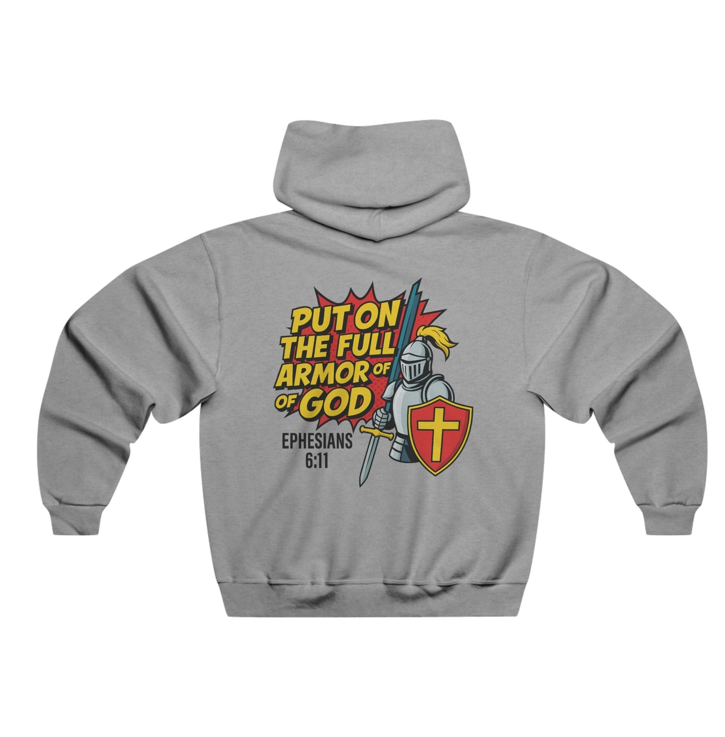 Put On the Full Armor of God Hoodie | Ephesians 6:11 Christian Streetwear | Unisex Faith Apparel