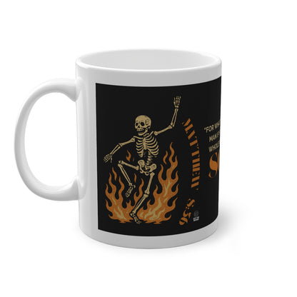 Matthew 8:36 Coffee Mug – 11oz Christian Ceramic Cup | Faith-Based Gift for Believers
